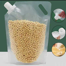 Kit 12 Sacos de 1,5L de Armazenar Alimentos/Grãos/Cereais C/ Tampa de Rosca Hermético Mania